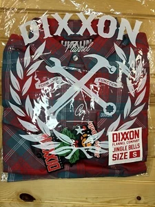 Dixxon Flanell Jingle My Bells Damen klein rot Langarm Urlaub neu mit Etikett AUSVERKAUFT! - Bild 1 von 4
