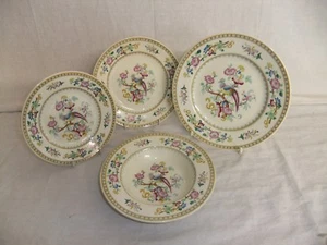 Furnivals - Antique early 20th C. plates multicoloured pheasant pattern - R5 - Picture 1 of 7