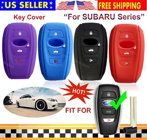 Silicone Case Protector Fob Cover Smart Entry Remote Skin Holder for Subaru Key - Foto 1 di 17