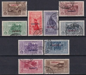 1932 COLONIE SCARPANTO NR.17/26 SERIE COMPLETA 10 VALORI USATO - Picture 1 of 1