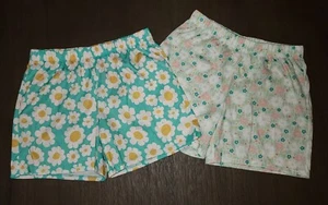 NEW 2 PAIRS GIRLS FLORAL CAT & JACK PAJAMA SHORTS SIZE L 10-12 - Picture 1 of 4