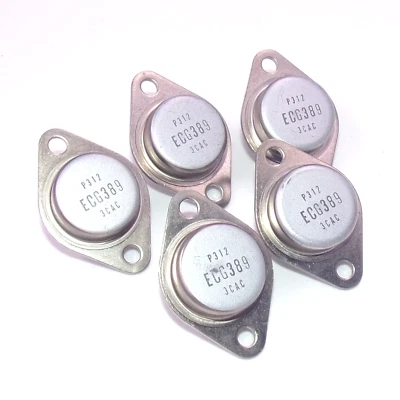 x5 Philips ECG TO-3 Package 100W Horizontal Output NPN Transistors ECG389 - Image 1 of 3