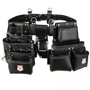 22 pockets Heavy duty padded tool belt for men electricians farmers carpenters - Picture 1 of 10