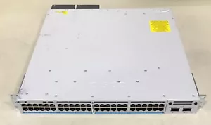 CISCO C9300-48UN-A V02 48 Port Network Switch w/ C9300-NM-2-40G Module - Picture 1 of 5