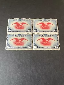 U.S. Air Mail Stamps, Scott # C 23, line block of 4, NH - Picture 1 of 1