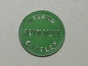 Japan Misawa Air Base Complex Open Mess 1 $ grüne Handelsmarke - Bild 1 von 4