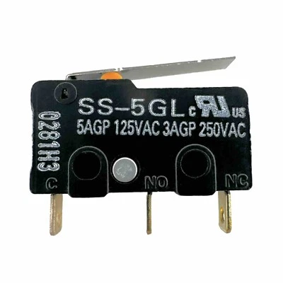 Omron Micro Limit Switch SS-5GL with Straight Lever 5A 125VAC - US Stock - Image 1 of 2