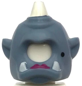 Lego New Sand Blue Minifigure Headgear Mask Cyclops w/ White Horn and Teeth Part - Picture 1 of 1