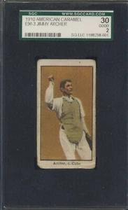 1910 E90-3 American Caramel - Rollie Zeider - 40/3 VG - White Sox - Picture 1 of 2