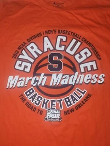 Syracuse Orange 2012 Road to the Final Four T-Shirt Adult Small Orange - Imagen 1 de 7