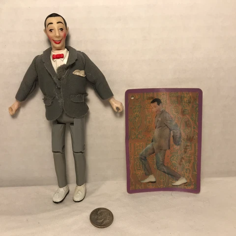 1987 Pee Wee Herman In Blazer Herman Toys Vintage Action Figure 5.75in W Card Cover