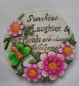 Home Decor Plaque Sunshine Laughter & Friends Welcome