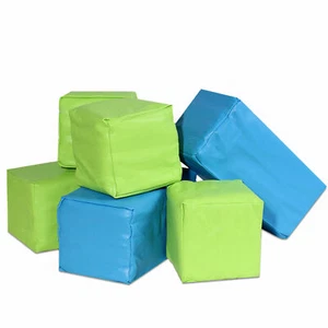 Memory Foam Soft Jumbo Building Blocks Set - 2 Rectangle and 4 Square Pieces - Picture 1 of 1