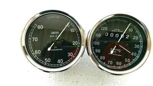 Smiths 120 mph Speedometer 8000 rpm Tachometer 80 mm fitment M18x1.5 thread - Picture 1 of 5
