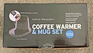 Coffee Warmer & Mug Set Mind Reader Black USB Powered dorm NEW in box NIP - Picture 1 of 4