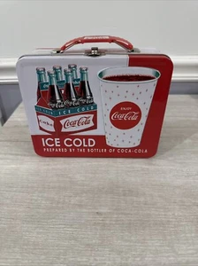 Coca Cola Ice Cold Coca Cola Tin Lunch Box New - Picture 1 of 8