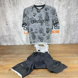 Worn Once! Primal Wear Skratch Labs Men's XL Cycling Bib Shorts Jersey Kit