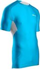 Sugoi Rsr Shirt Mens Large Cyan Blue Run Gym Pro Fit Short Sleeve Elite Fabric