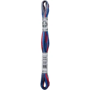 DMC 517-4512 Coloris 6-Strand Embroidery Cotton Floss 8.7yd-States (6Pk) - Picture 1 of 1