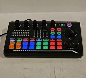 F998 Live Sound Card, Mini Sound Mixer Board with Voice Changer, Noise Reduction - Picture 1 of 3