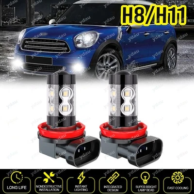 Bombilla antiniebla LED H8 6000K para Mini Cooper Countryman/Paceman 2011-2016 Foto 1 de 4