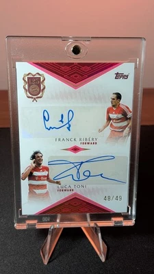 Franck Ribery & Luca Toni Auto /49 Dual Auto Topps 125 Years FC Bayern Encased - Bild 1 von 2