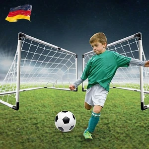 2x Kinder Fußballtor Netz Set Tor Fußball Netz Torwand Garten Goal Fussballtor - Bild 1 von 6