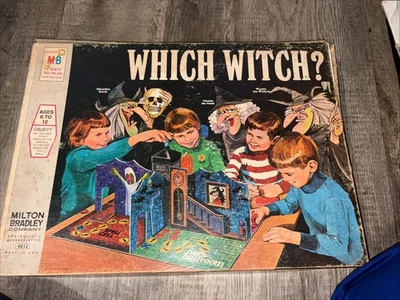 ¿QUÉ BRUJA? Juego de mesa | Milton Bradley 1970 | Incompleto para piezas Foto 1 de 4