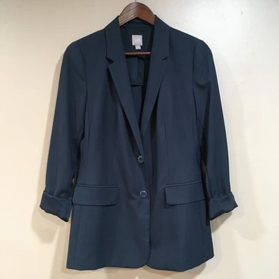 Chaqueta Blazer de Lana Jill Forrada para Mujer 6 Lavable Azul Marino Preppy Trabajo Oficina Foto 1 de 4