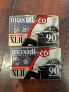 Maxell High Bias XLII 90 nastri cassette audio vuoti confezione da 2 90 minuti nuovi sigillati - Foto 1 di 2