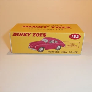 Dinky Toys 182 Porsche 356A Coupe Red Repro Box - Picture 1 of 4