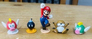 5x Nintendo Super Mario Bros Mini Figures: Mario, Bob-omb, Monty Mole etc - Picture 1 of 13