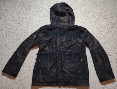Volcom Pinched Snowboarding Jacket Men’s Medium Black Olive 5kmm/7kgm Ski Winter - Image 1 of 4