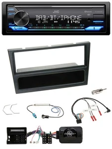 JVC Bluetooth DAB USB Lenkrad Autoradio für Opel Corsa C 2004-2006 schwarz - Bild 1 von 12