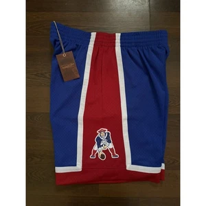 Pantaloncini a rete New England Patriots Mitchell & Ness Throwback Team ID; Uomo XL - Foto 1 di 8