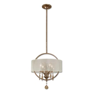 Uttermost 21962 Alenya 4 Light 18 inch Burnished Gold Pendant Ceiling Light - Picture 1 of 1