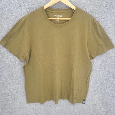 Camisa Todd Snyder Para Hombres 2XL Verde Premium Jersey Manga Corta Cuello Redondo Foto 1 de 4