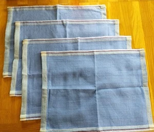 Dansk MESA SKY BLUE Set of 4 Cloth 18 x 13" Placemats designed by Ritva Puotila - Picture 1 of 3