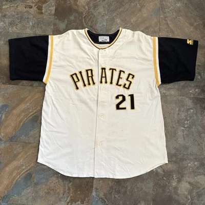 Vintage Starter MLB Jersey Men's 2x PITTSBURG PIRATES Clemente - Image 1 of 4
