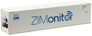 Atlas HO Scale 40' Reefer Container 3-Pk ZIM/ZMOU #8817477/8817522/8817630 - Picture 1 of 1