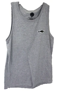MAUI HERREN GRAU HAI LOGO TANK TOP KLEIN HERGESTELLT IN CA USA - Bild 1 von 2