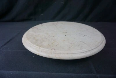 Mikasa Sahara Beige Round 12" Lazy Susan Turntable SG010/901 Cream Marble - Image 1 of 4