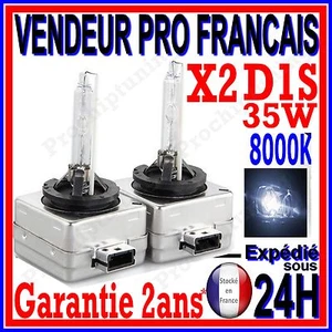 2 AMPOULES XENON D1S 35W KIT HID 12V LAMPE A DECHARGE D ORIGINE FEU PHARE 8000K - Foto 1 di 3