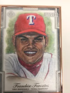 2019 Topps Transcendent Sketch Franchise Favorites Ivan Rodriguez 77/100 - Picture 1 of 1