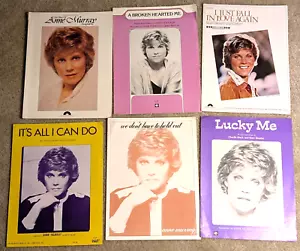 Anne Murray SHEET MUSIC SONGBOOK LOT Broken Hearted Lucky Me Fall in Love Again - Picture 1 of 4