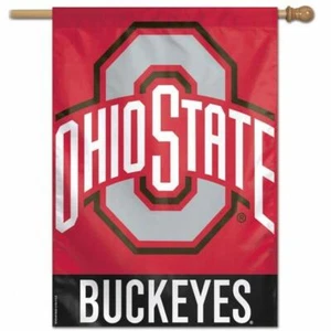 Ohio State Buckeyes Vertical Banner [NEW] NCAA Flag Yard House Sign Cave - Picture 1 of 1