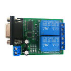 RS232 Relay Board 2CH DC 12V 24V Serial Port Switch Module for PLC Motor LED PTZ