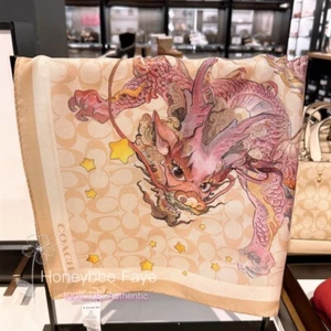 NWT Coach New Year Signature Silk Bandana With Dragon CQ241 - Picture 1 of 7