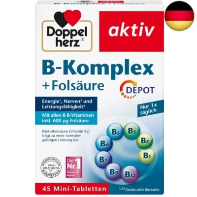 BESUCHE DEN DOPPELHERZ- Doppelherz B-Komplex DEPOT mit Folsäure - B-Vitamine als Beitrag für die n