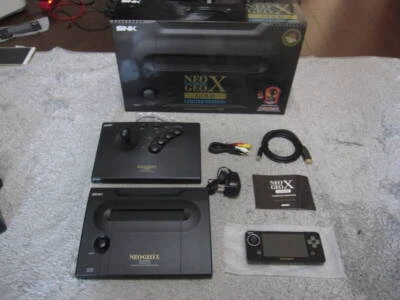 Console SNK NEO GEO X GOLD édition limitée boite complète fonctionne Japon tr... - Photo 1/4